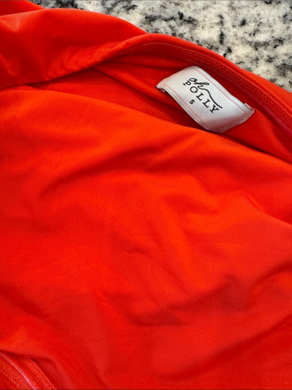 Oh Polly Ruched Mini Dress in Vibrant Red-Orange - Picture 9 of 9